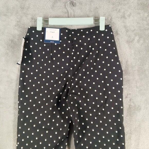 NWT $59 CHARTER CLUB Tummy Control Polka Dots Capri Pants Mid Rise - Picture 8 of 12